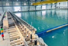 Coastal and hydrodynamic testing basin