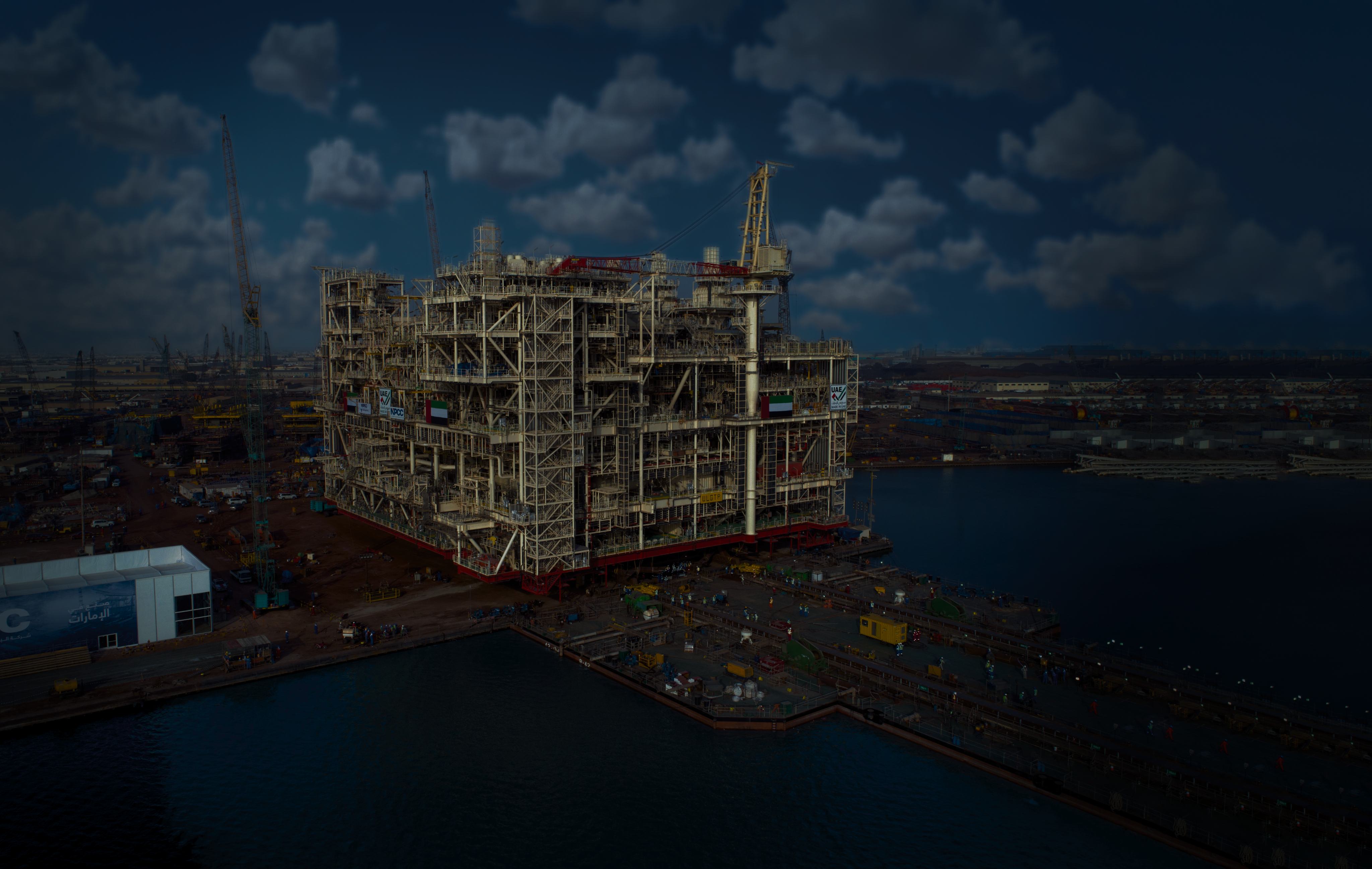 NMDC Energy offshore module at a fabrication yard