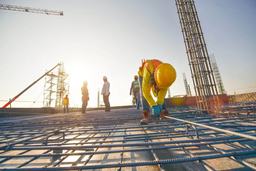 Infrastructure construction worksite