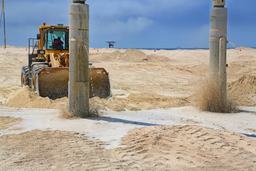 Residential construction piling work
